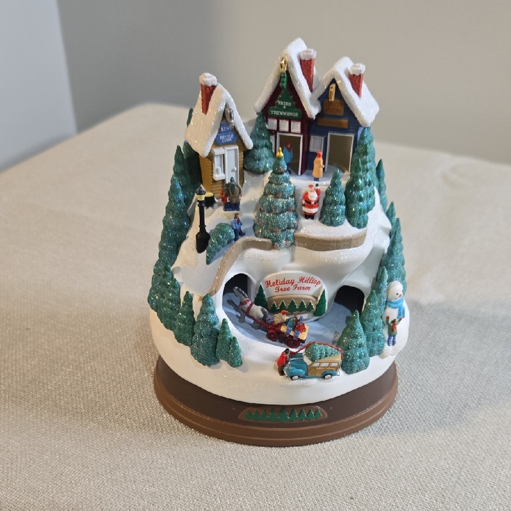 Hallmark Festive Snowy Village Ornament with LED Lights